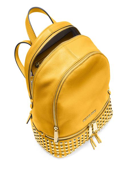 michael kors rhea backpack yellow|Michael Kors rhea backpack small.